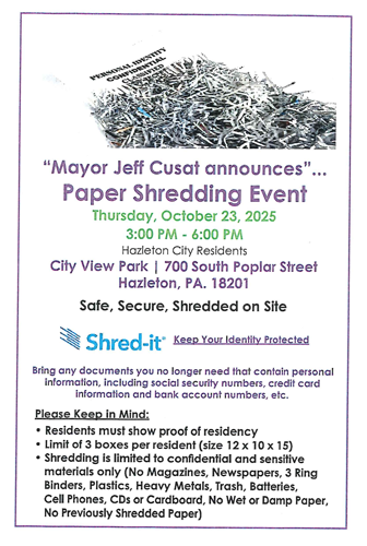 Paper Shredding 2025